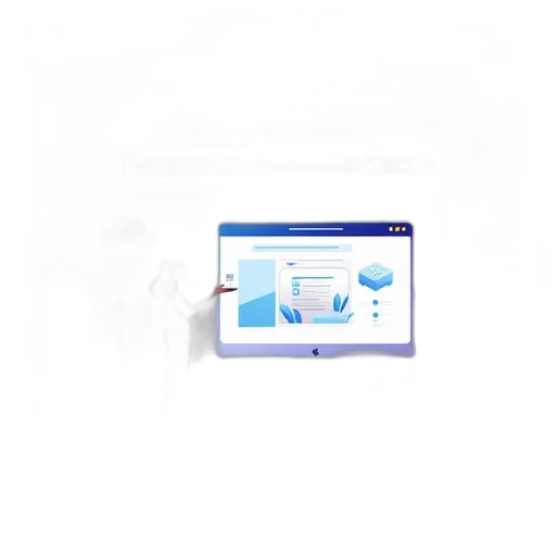 3d render, blue, landing, page, cloudbox, made, theme, library transparent PNG cut-out