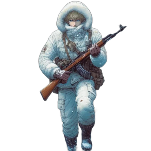 jacket, weapon, staff, concept art, pixel art, fantasy art, watercolor, outer space transparent PNG cut-out
