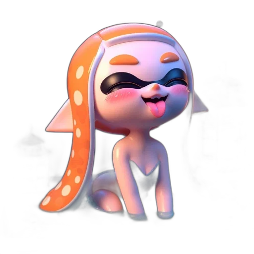 creature, animal, staff, mask, concept art, 3d render, vaporwave, fantasy art transparent PNG cut-out