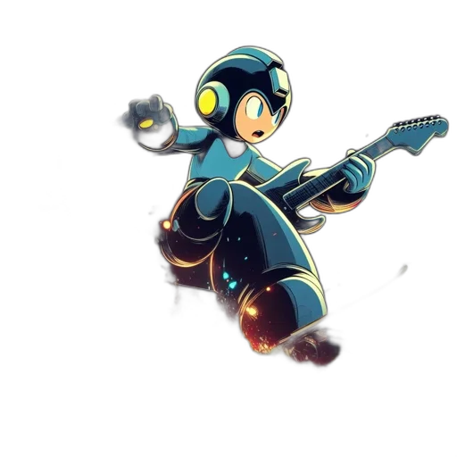 robot, staff, weapon, sword, concept art, pixel art, 3d render, fantasy art transparent PNG cut-out