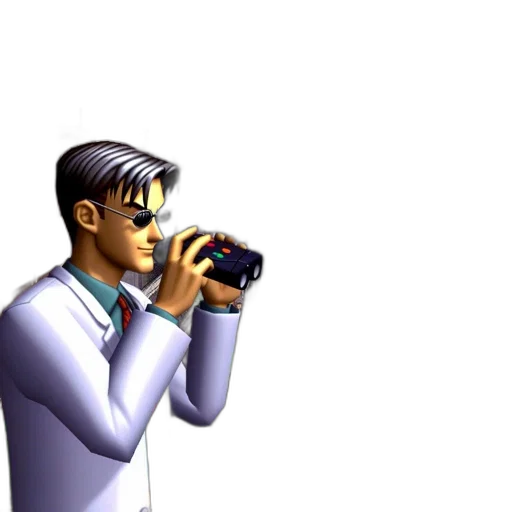 staff, 3d render, photorealistic, concept art, vaporwave, animated, figure, wearing transparent PNG cut-out