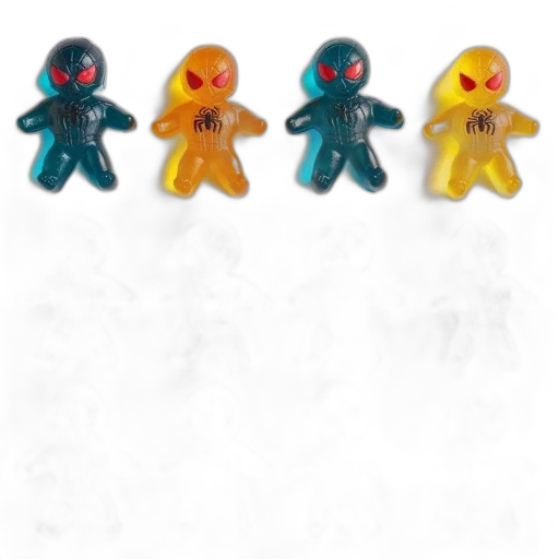 staff, jewelry, 3d render, concept art, small, translucent, figurines, spider-man transparent PNG cut-out