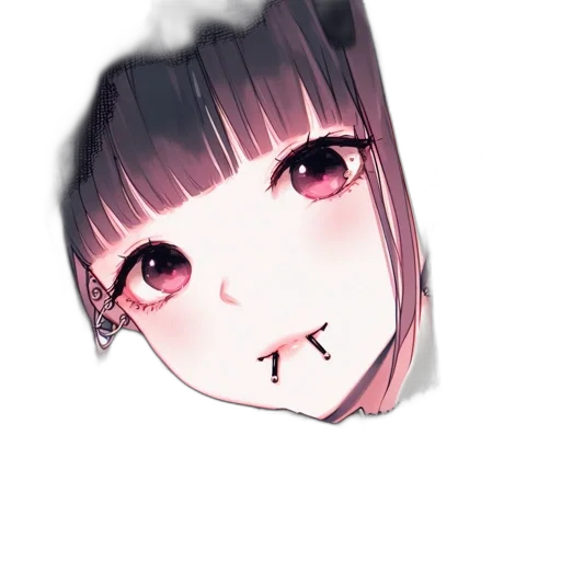 face, mask, creature, robot, anime, watercolor, photorealistic, pixel art transparent PNG cut-out