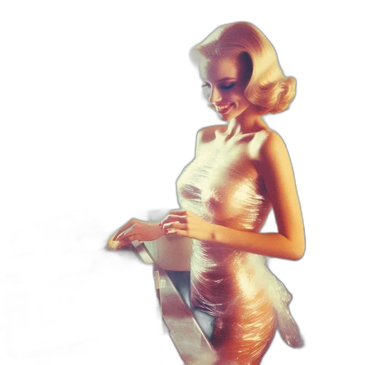 dress, robot, concept art, 3d render, photorealistic, comic book art, outer space, golden transparent PNG cut-out