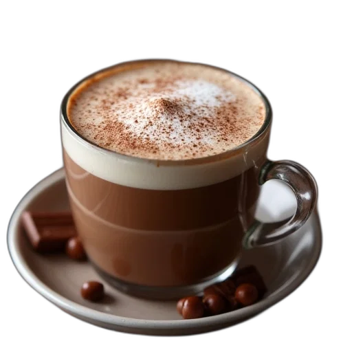 food, photorealistic, 3d render, recipe, hot, chocolate, latte, tasty transparent PNG cut-out