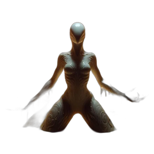 robot, creature, dress, mask, concept art, 3d render, fantasy art, comic book art transparent PNG cut-out