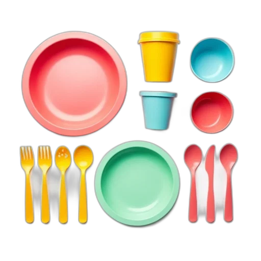 food, 3d render, pastel, colorful, neon, blue, collection, plastic transparent PNG cut-out