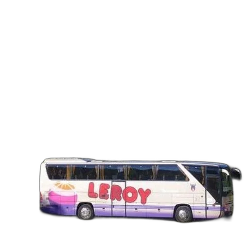 staff, vaporwave, 3d render, concept art, photorealistic, leroy, bus, parked transparent PNG cut-out