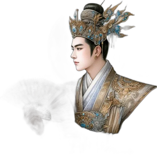 staff, crown, dragon, face, photorealistic, fantasy art, concept art, oil painting transparent PNG cut-out