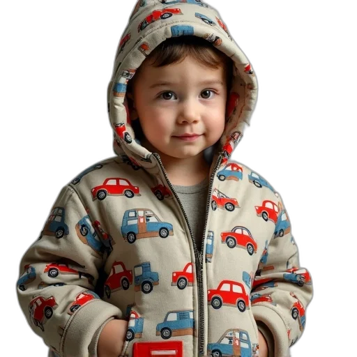 jacket, car, photorealistic, baby transparent PNG cut-out