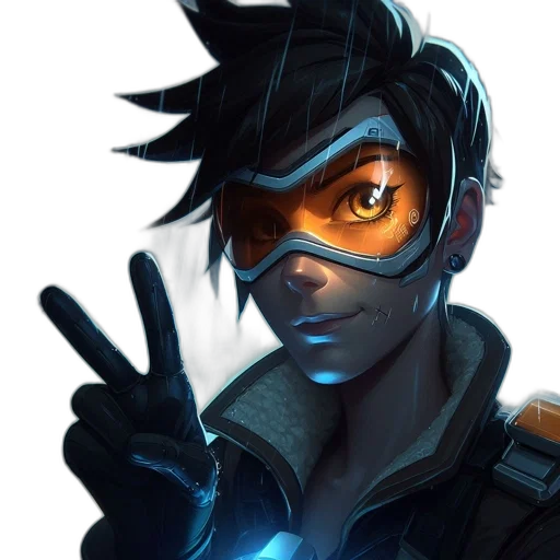 mask, face, staff, weapon, concept art, cyberpunk, comic book art, anime transparent PNG cut-out