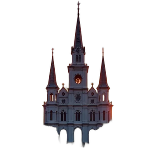 building, crown, hat, staff, 3d render, concept art, pixel art, photorealistic transparent PNG cut-out