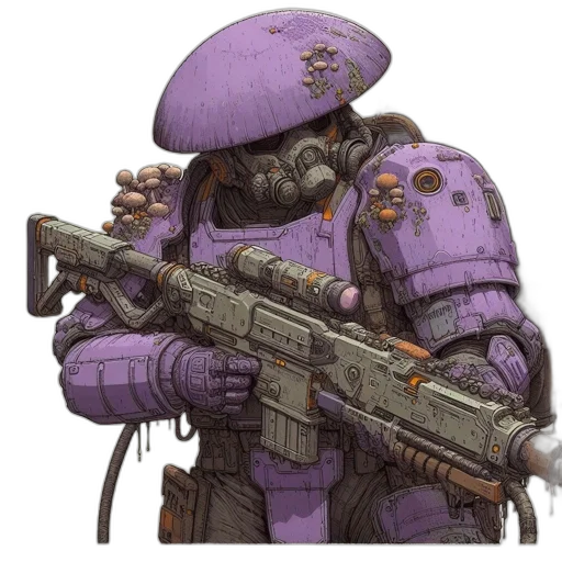 weapon, robot, staff, concept art, cyberpunk, watercolor, pixel art, pastel transparent PNG cut-out