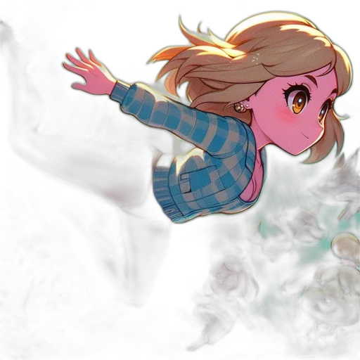 creature, concept art, anime, watercolor, cartoon, fog, underwater, fire transparent PNG cut-out