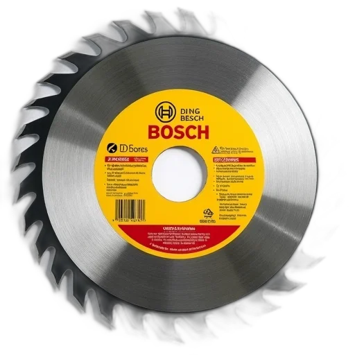 3d render, circular, saw, blade, yellow, red, sticker, featuring transparent PNG cut-out