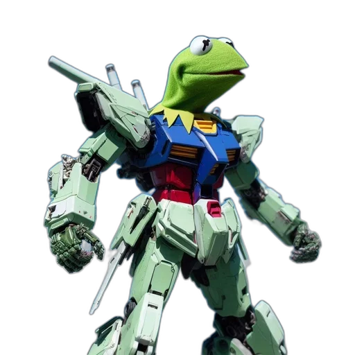 robot, weapon, animal, jacket, concept art, 3d render, pixel art, photorealistic transparent PNG cut-out