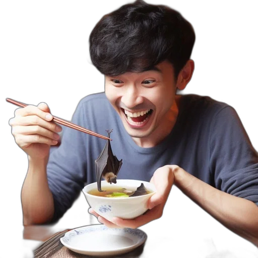 food, staff, face, photorealistic, 3d render, young, man, enjoys transparent PNG cut-out