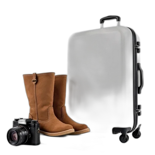 shoes, photorealistic, earth tones, travel transparent PNG cut-out