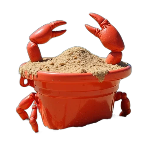 food, animal, hat, creature, 3d render, underwater, melissa, crab transparent PNG cut-out