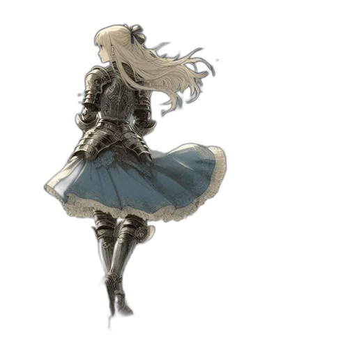 sword, dress, weapon, staff, concept art, fantasy art, watercolor, pixel art transparent PNG cut-out