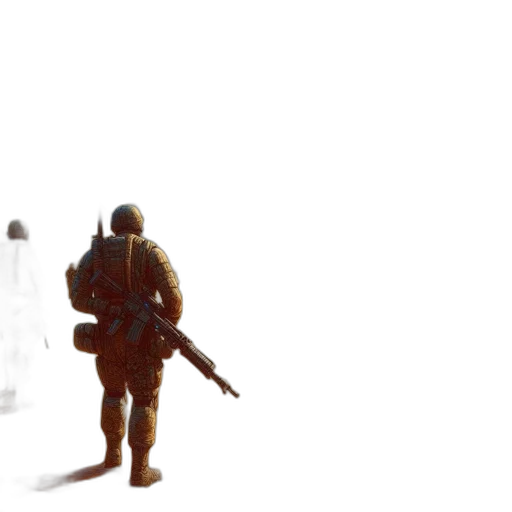 weapon, robot, sword, creature, concept art, 3d render, pixel art, photorealistic transparent PNG cut-out