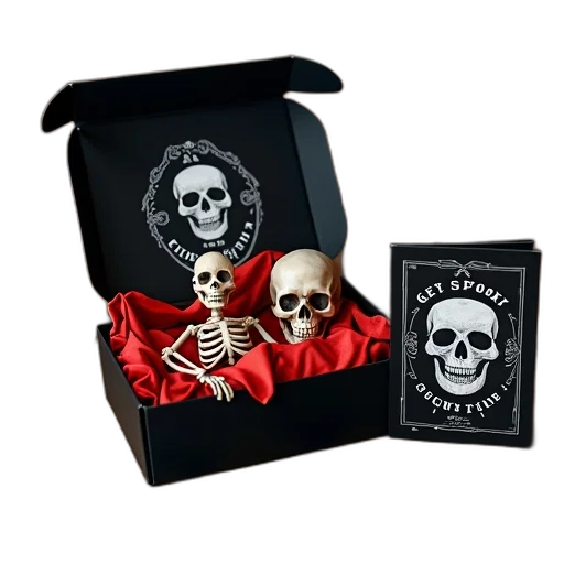 jewelry, halloween-themed, setup, displayed, wooden, surface, there, black transparent PNG cut-out