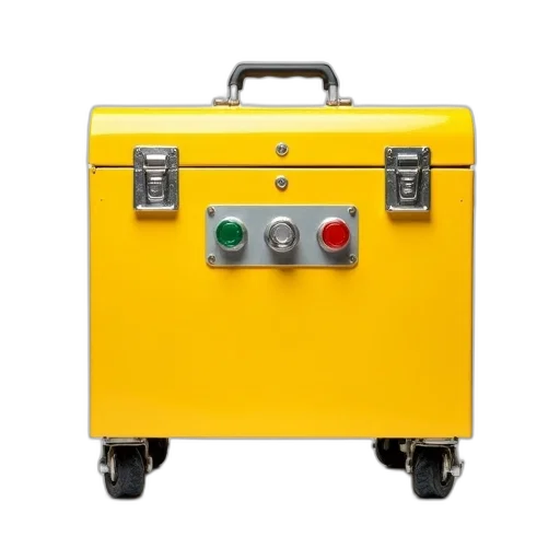 robot, staff, car, furniture, 3d render, golden, yellow, metal transparent PNG cut-out
