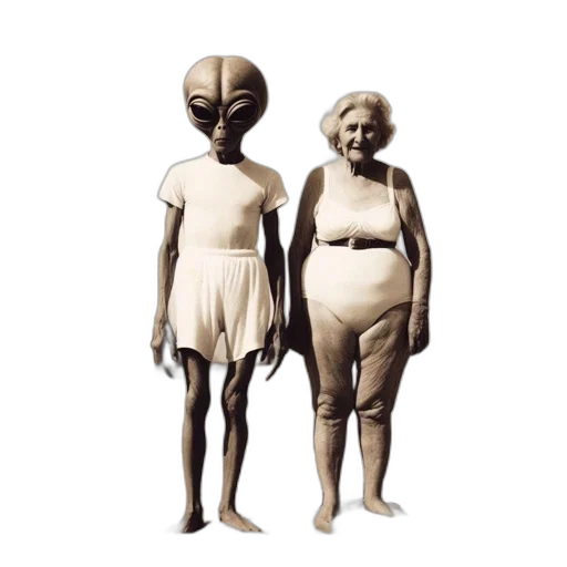 creature, dress, robot, mask, concept art, 3d render, outer space, elderly transparent PNG cut-out