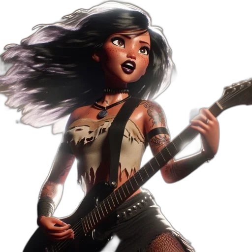 comic book art, concept art, fantasy art, animated, girl, long, black, hair transparent PNG cut-out
