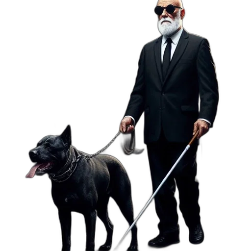 staff, animal, creature, concept art, pixel art, comic book art, fantasy art, elderly transparent PNG cut-out