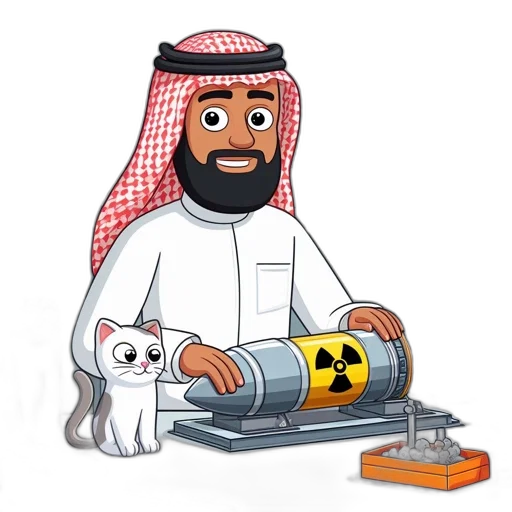cartoon, pixel art, comic book art, concept art, workshop-like, space, man, wears transparent PNG cut-out