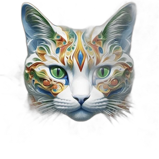 animal, jewelry, mask, face, photorealistic, fantasy art, watercolor, concept art transparent PNG cut-out