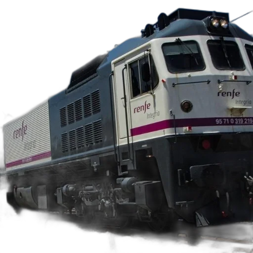 weapon, photorealistic, 3d render, concept art, train, word, renfe, traveling transparent PNG cut-out