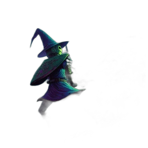 hat, staff, dragon, mask, 3d render, concept art, fantasy art, pixel art transparent PNG cut-out