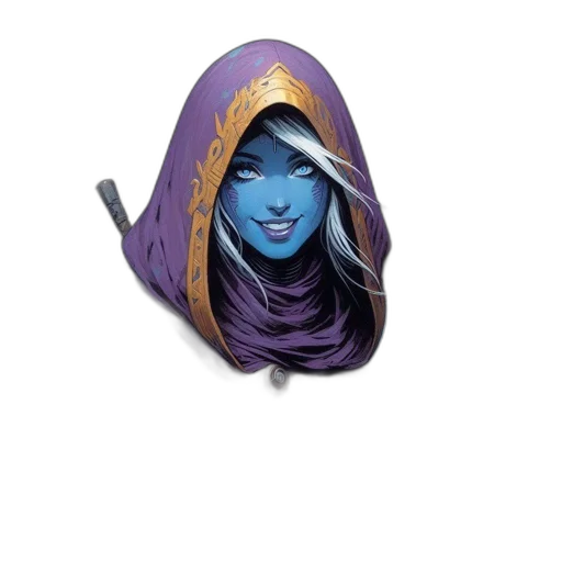 mask, hat, staff, jewelry, fantasy art, concept art, 3d render, photorealistic transparent PNG cut-out
