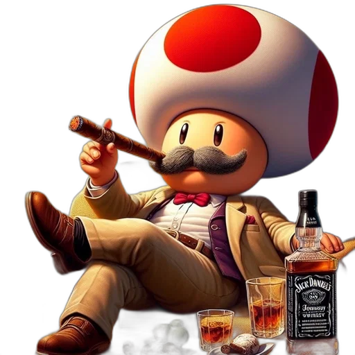 hat, bottle, animal, pixel art, concept art, 3d render, photorealistic, image transparent PNG cut-out