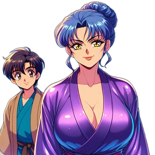 anime, vaporwave, pixel art, concept art, night, neon lights, blue, colorful transparent PNG cut-out