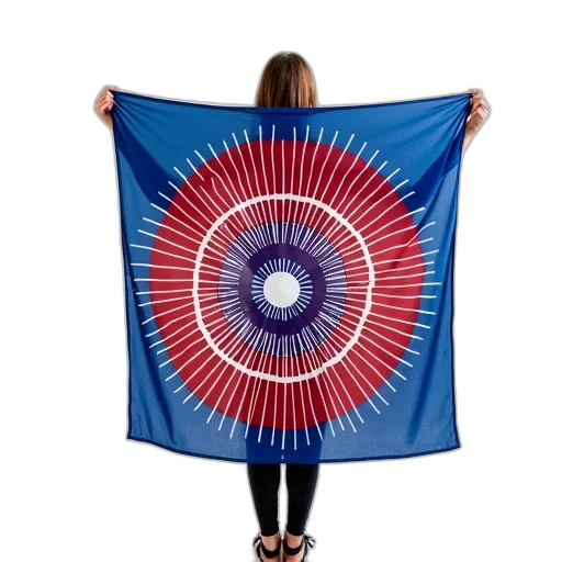umbrella, dress, staff, blue, person, holding, red, circular transparent PNG cut-out