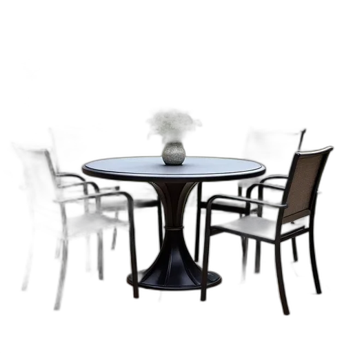 furniture, 3d render, photorealistic, modern, outdoor, patio, set, round transparent PNG cut-out