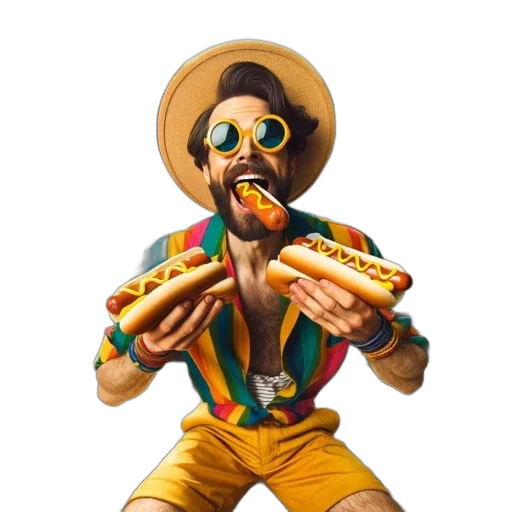 food, animal, jacket, face, concept art, 3d render, pixel art, photorealistic transparent PNG cut-out