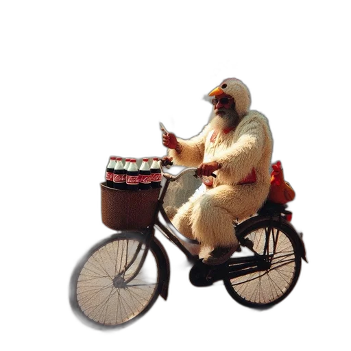 animal, mask, creature, 3d render, concept art, person, wearing, chicken transparent PNG cut-out