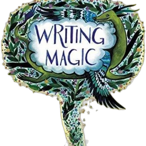 fantasy art, cover, writing, magic, features, vibrant, illustration, green transparent PNG cut-out
