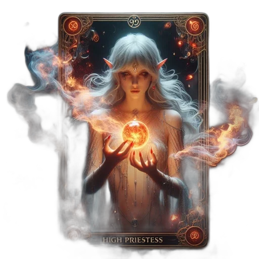 fantasy art, concept art, fire, dark, ethereal, scene, features, mystic transparent PNG cut-out