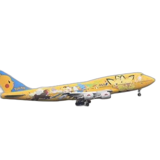 colorful, airplane, pikachu, other, pokémon, characters, painted, takes transparent PNG cut-out