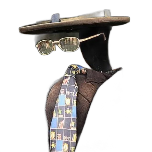 staff, hat, jewelry, shoes, mannequin, dressed, suit, patterned transparent PNG cut-out