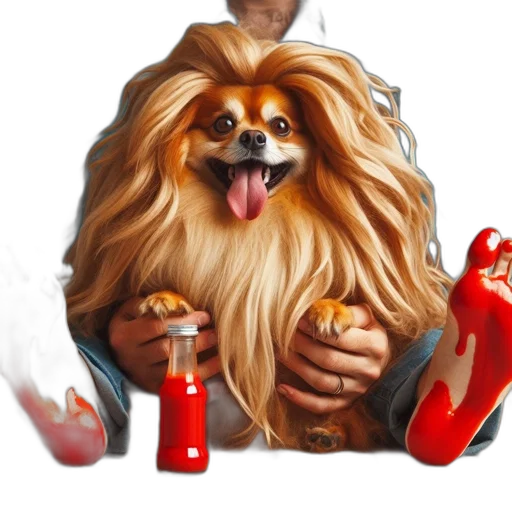 animal, staff, creature, photorealistic, concept art, fantasy art, 3d render, fire transparent PNG cut-out
