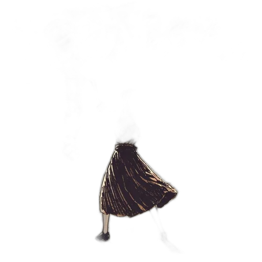 dress, hair, animal, hat, concept art, pixel art, watercolor, 3d render transparent PNG cut-out