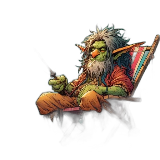 staff, fantasy art, concept art, comic book art, pixel art, green, mythological, creature transparent PNG cut-out