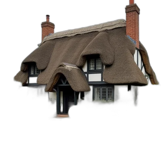 building, umbrella, 3d render, photorealistic transparent PNG cut-out