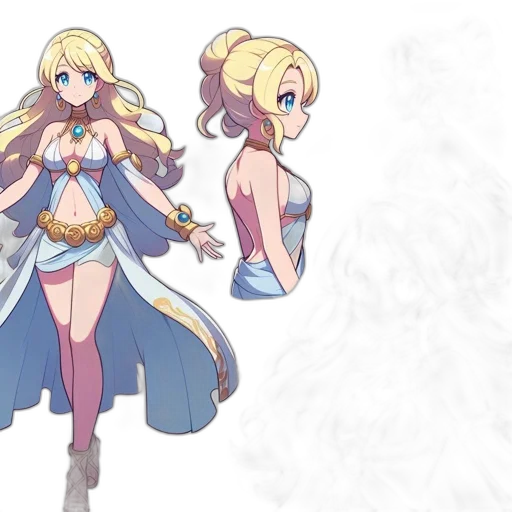 concept art, anime, fantasy art, pixel art, pastel, character, animated, series transparent PNG cut-out
